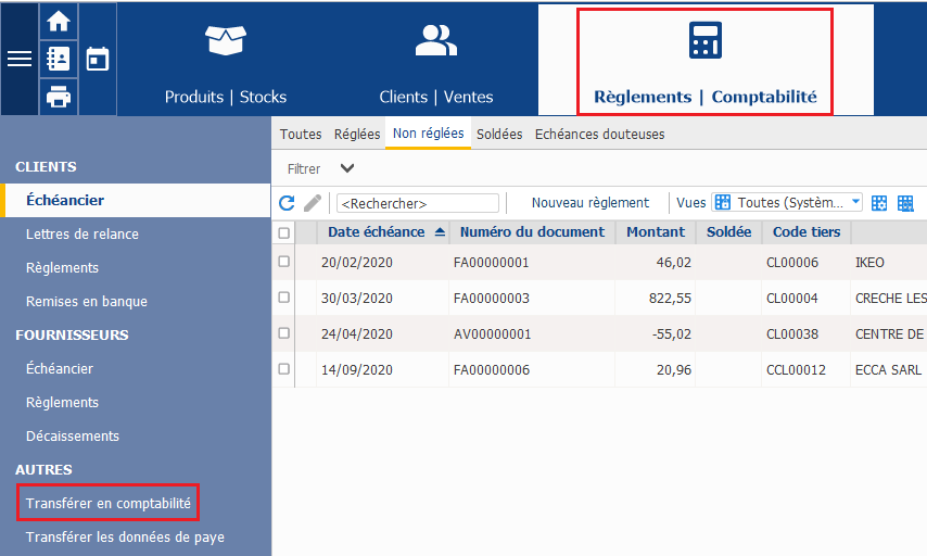 Transf Rer Les Critures Comptables Gestion Commerciale V Et Vers