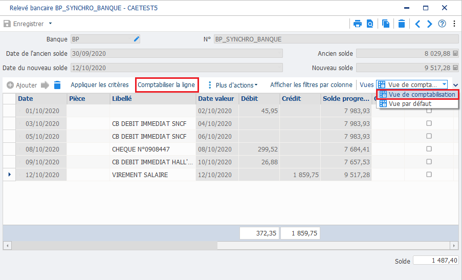 Importer Des Relev S Bancaires Avec Ebp Synchro Banque Dans Ebp