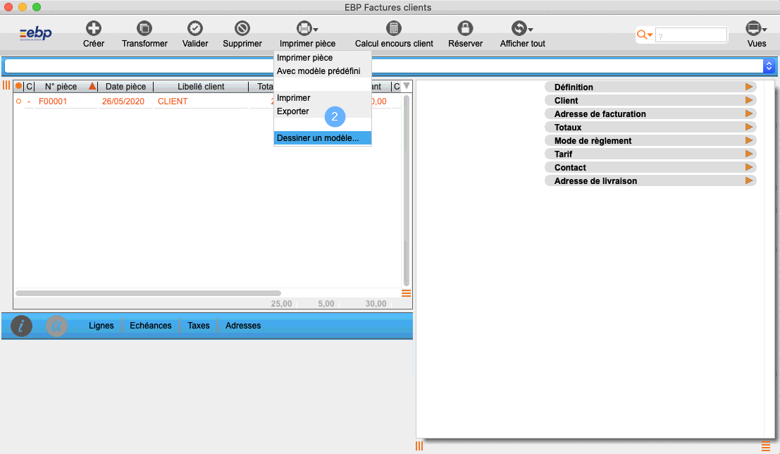 Ajouter Des Champs Sur Les Documents De Ventes Dans Ebp Devis Facturation Mac Centre D Aide Ebp