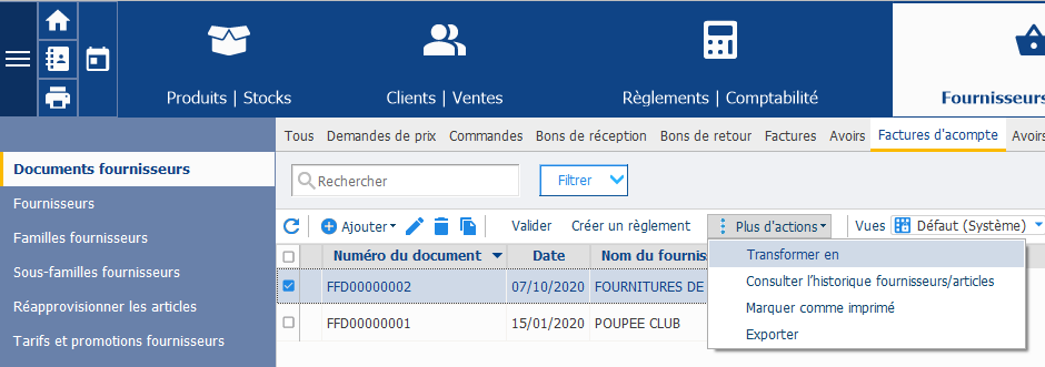 Comment Ajouter Un Acompte Sur Une Facture Ebp